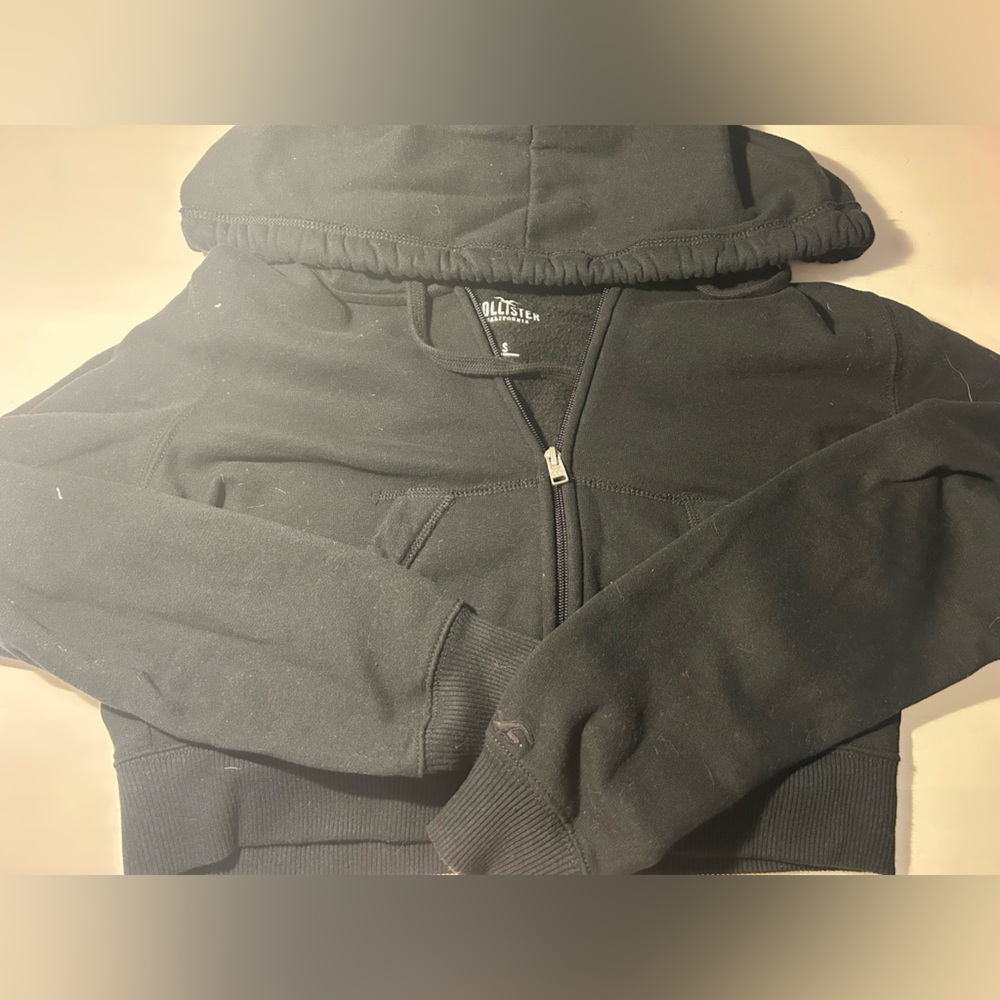 Hollister California black zip up